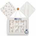Bebezo Penye Desenli Ağız Mendili 6'lı Kutulu Set - Ekru