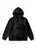 Bebezo Kanguru Cepli Anne Sweatshirt - Siyah