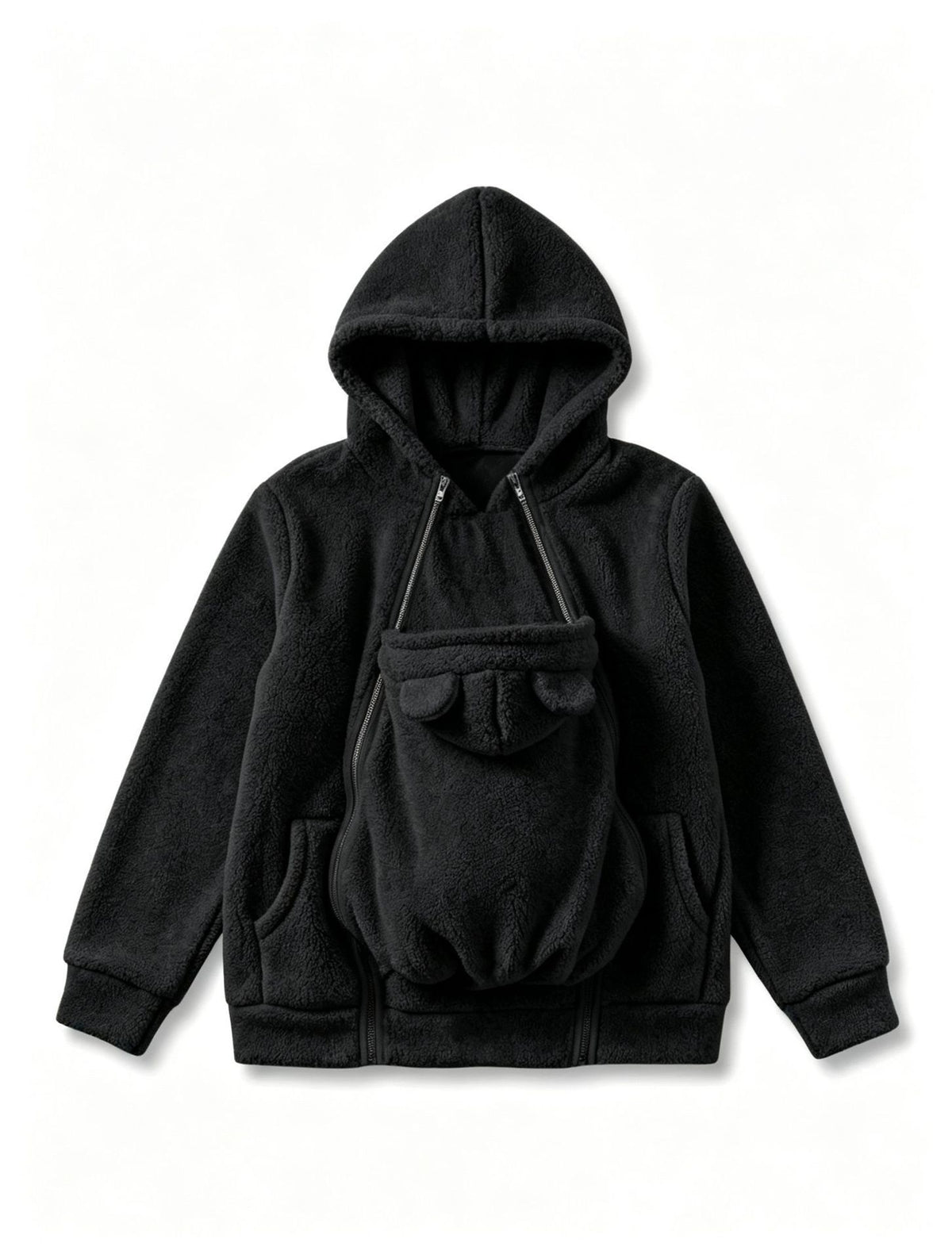 Bebezo Kanguru Cepli Anne Sweatshirt - Siyah