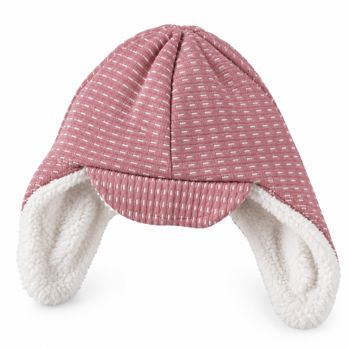 Bebezo Kulaklıklı Peluş Kep Şapka - Pembe