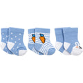 Bebezo Erkek Bebek Çorabı 3'lü Set - Mavi